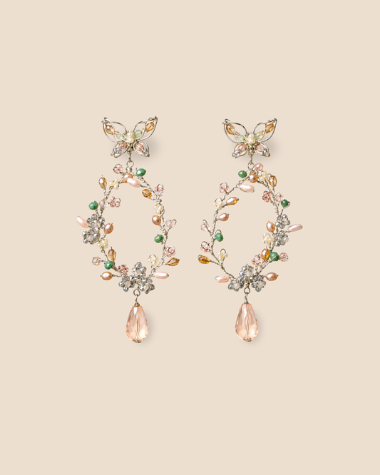 Maxi Mariposa Silver Earrings