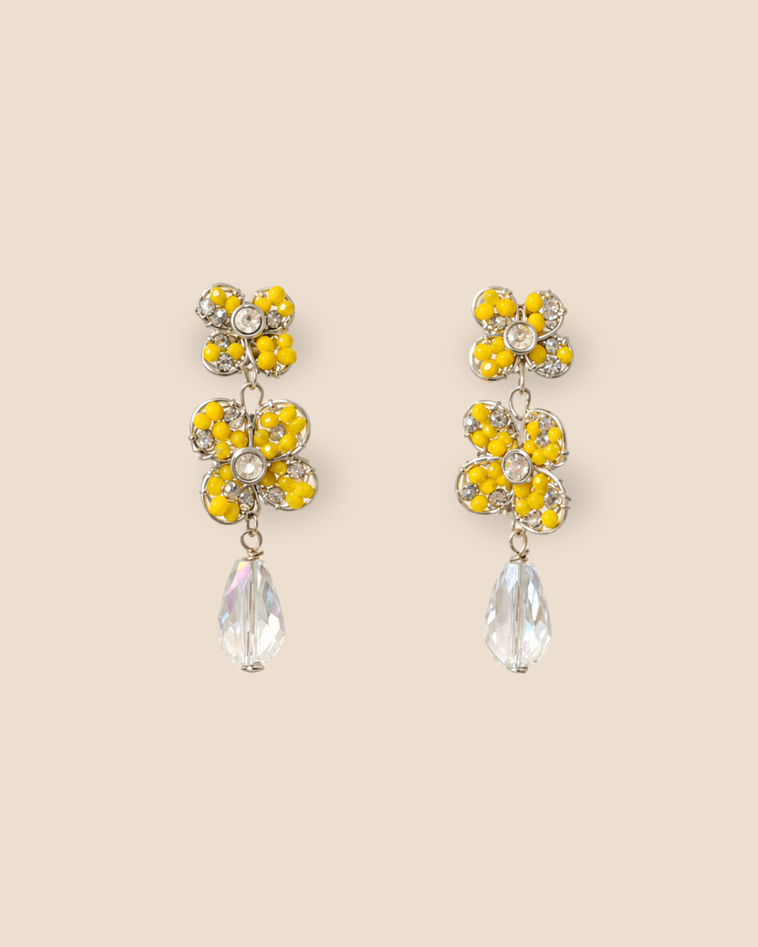 Flor Midi Yellow Earrings