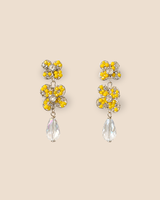 Flor Midi Yellow Earrings