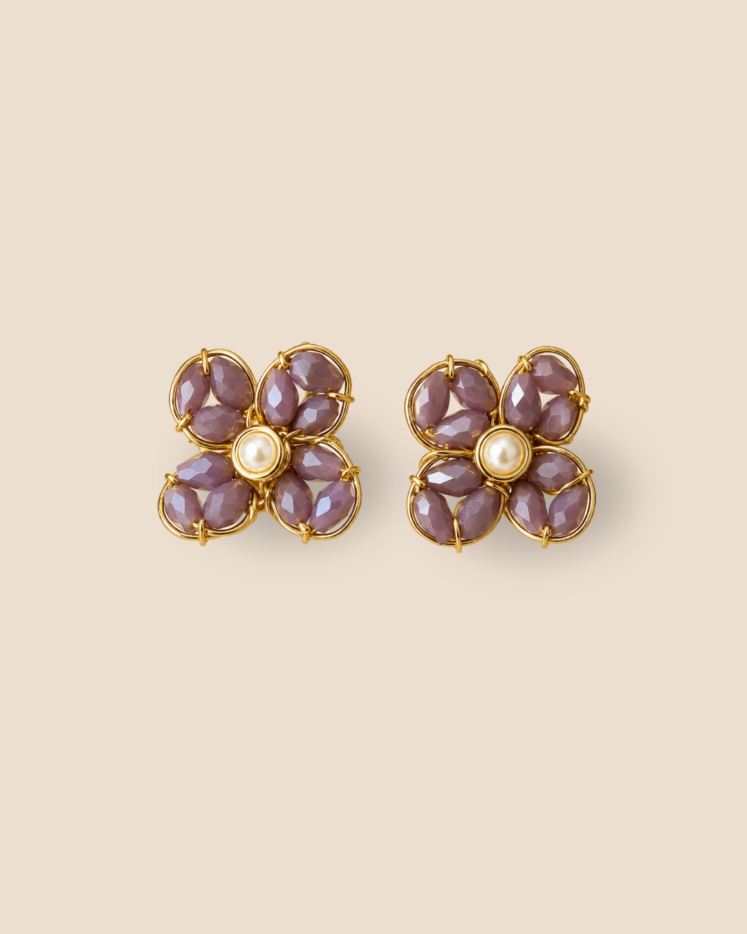 Flor Mini Malva Earrings