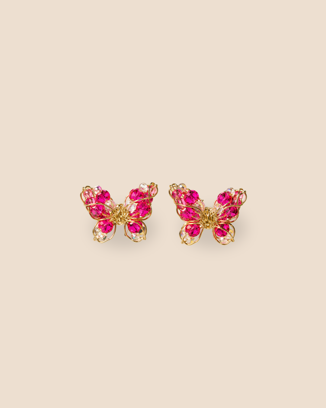 Mariposa Mini Fuccia Earrings