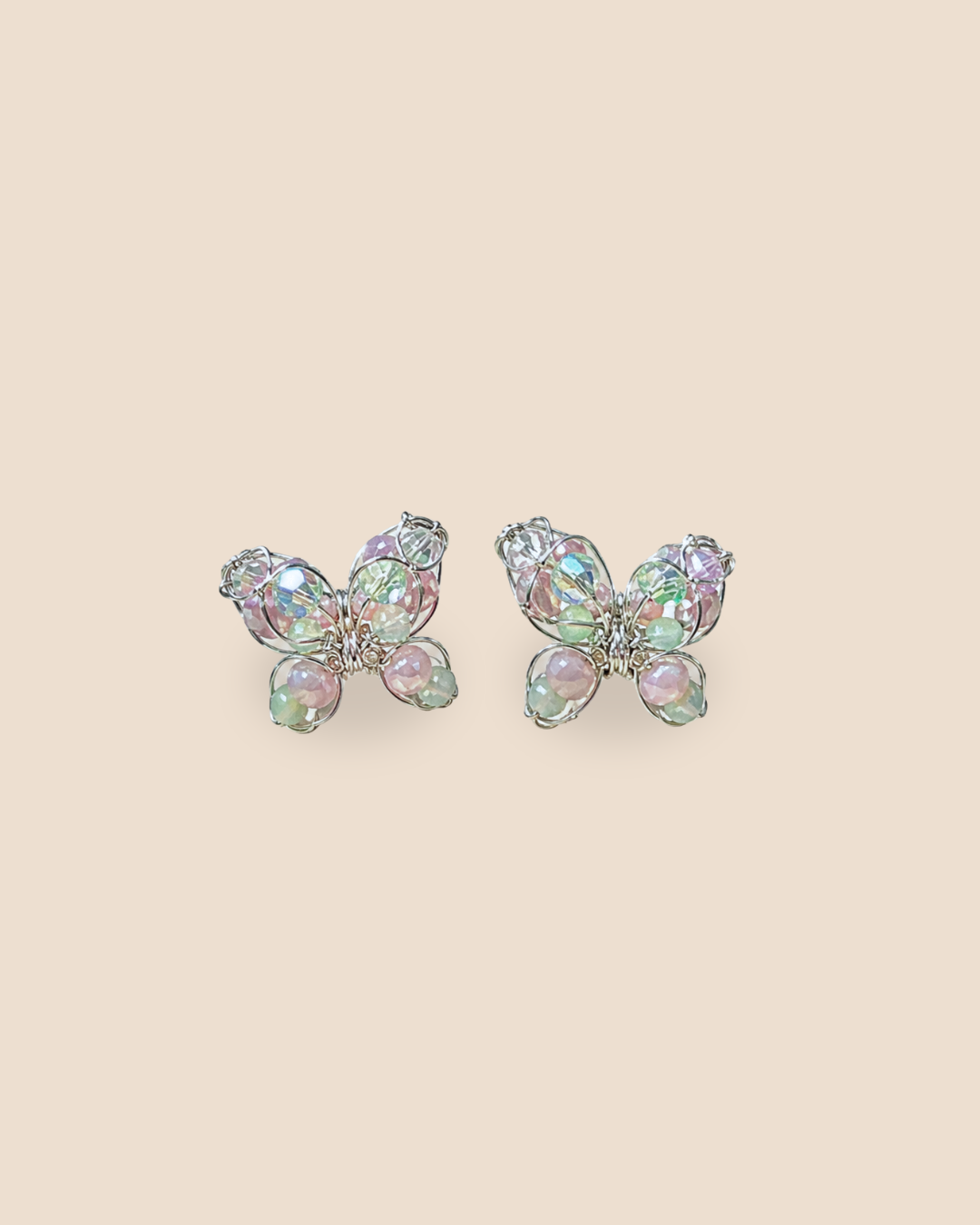 Mariposa Mini Silver Malva Earrings