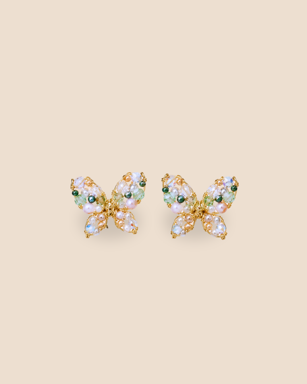 Mariposa Mini Gold Malva Earrings