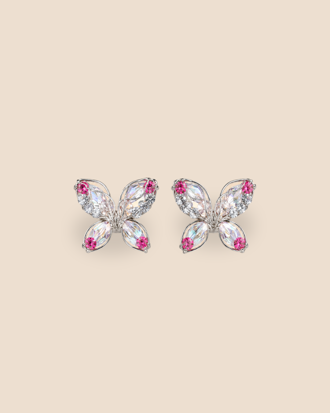 Mariposa Mini Pink Earrings