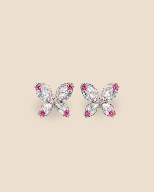 Mariposa Mini Pink Earrings