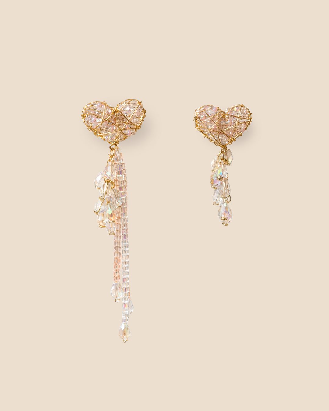 Corazón Maxi Rosé Earrings