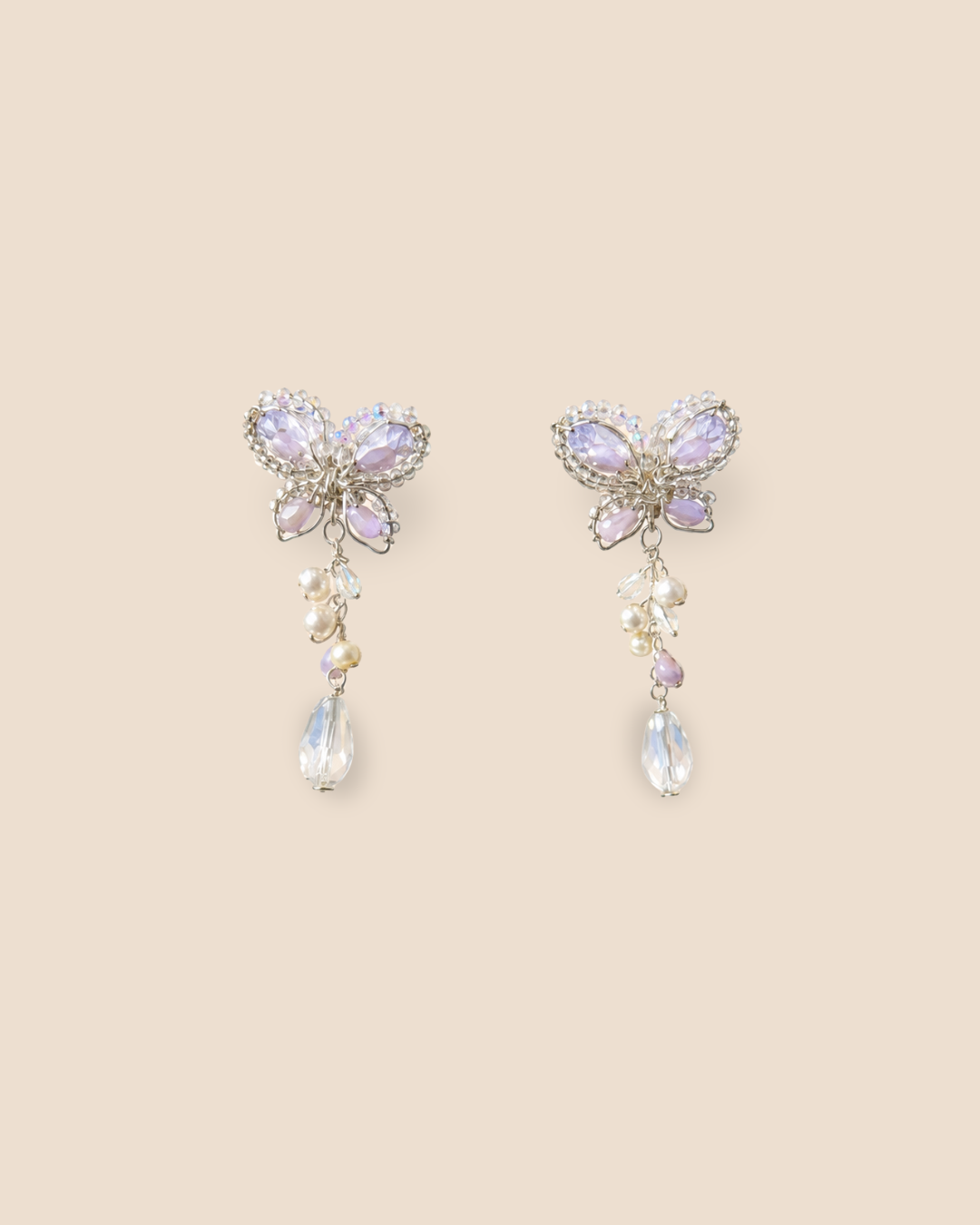 Mariposa Midi Lilac Earrings