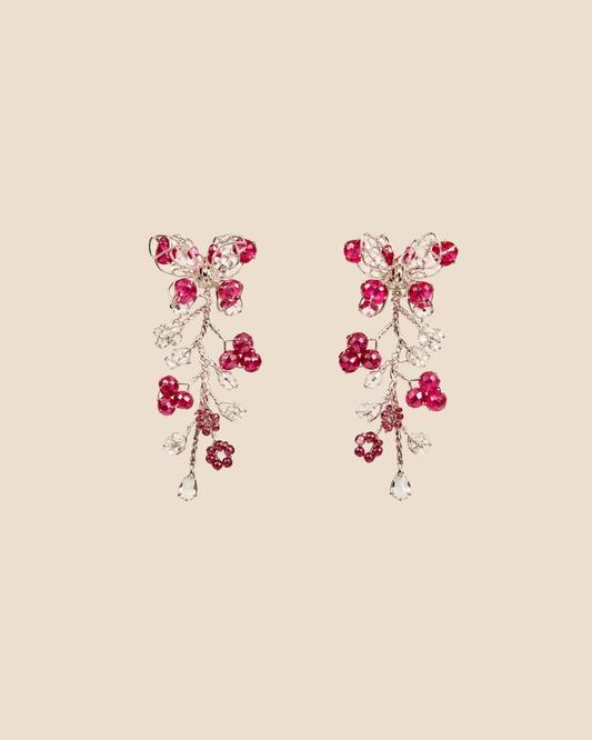 Mariposa Midi Fuccia Earrings